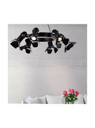 CINEMA CHANDELIER 6XE27 BLACK D630mm
