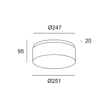 Bath IP44 Vetro LED 22.4 LED warm-white 3000K ON-OFF White 1240lm