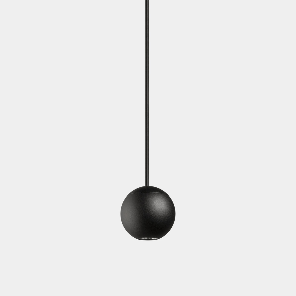 Pendant Punto Single Recessed LED 6.5 LED warm-white 3000K ON-OFF Black 329lm.