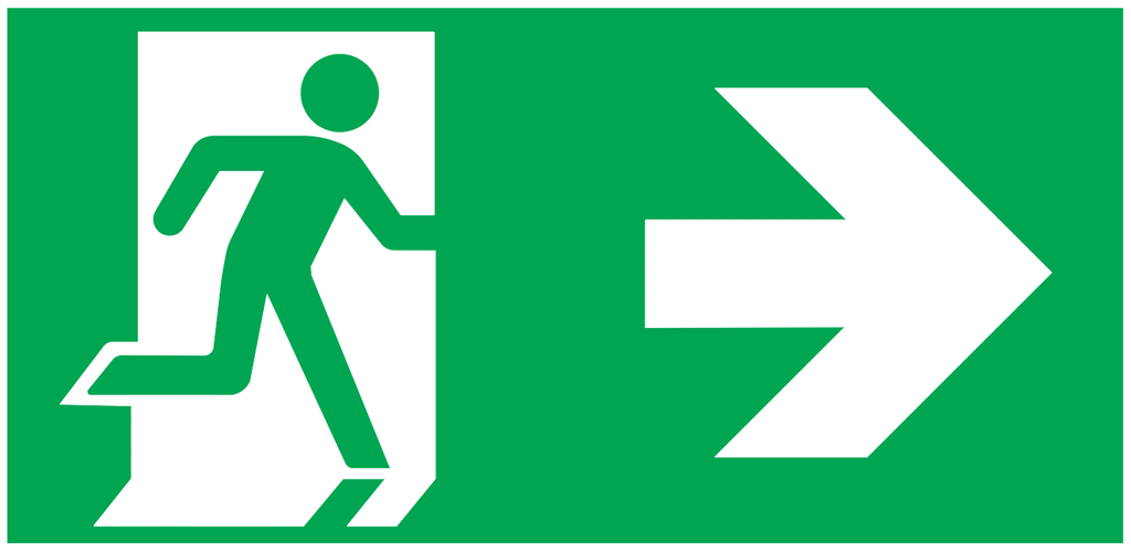 Right arrow pictogram