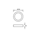 CEILING FIXTURE IP23 EASY ROUND SURFACE Ø170MM LED 10W 4000K BLANCO 1018LM