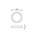 CEILING FIXTURE IP23 EASY ROUND SURFACE Ø225MM LED 15.5W 3000K BLANCO 1371LM