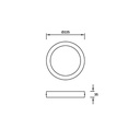 CEILING FIXTURE IP23 EASY ROUND SURFACE Ø225MM LED 15.5W 4000K BLANCO 1508LM