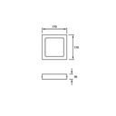 CEILING FIXTURE IP23 EASY SQUARE SURFACE 170MM LED 10W 4000K BLANCO 961LM