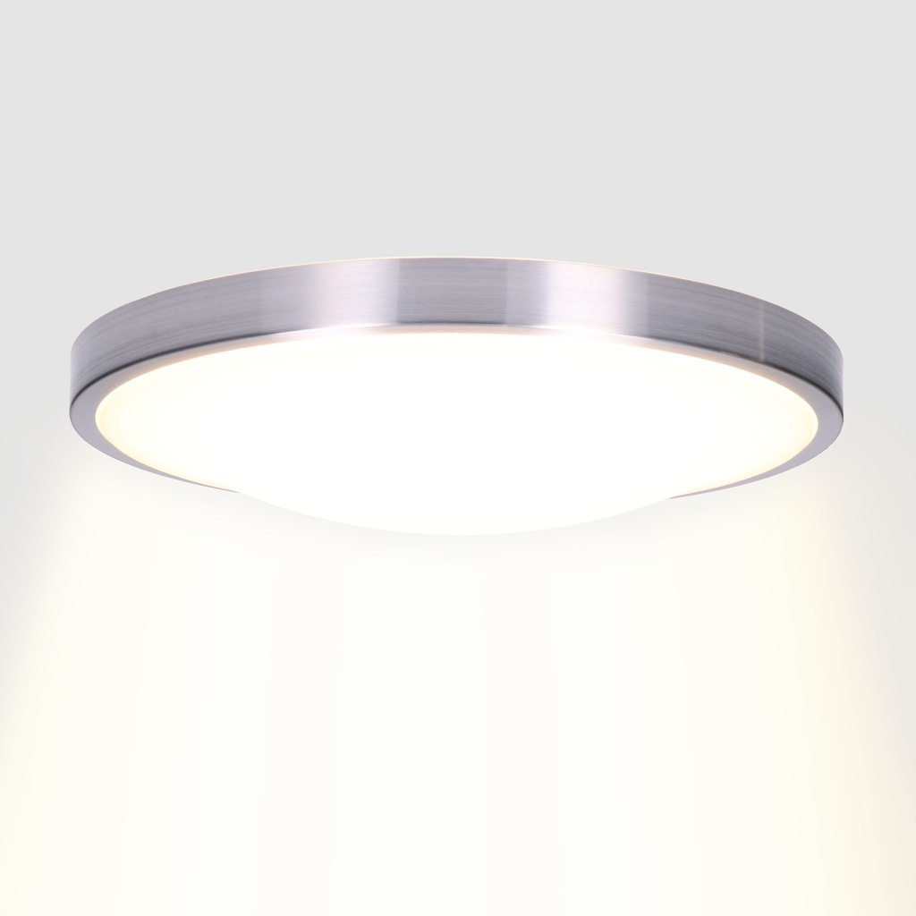 CEILING FIXTURE IP44 TEMPO Ø410MM LED 22.8W 3000K ALUMINIUM 1821LM