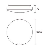 11W LED OLRA CEILING FIXTURE