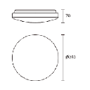 11W LED OLRA CEILING FIXTURE