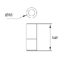 5.8W LED CEILING FIXTURE 3000K