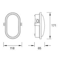 5W LED FLASH WALL FIXTURE