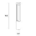 Bollard IP66 Helion LED 10.7 SW 2700-3200-4000K ON-OFF Urban grey 701lm