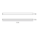 CEILING FIXTURE IP20 ILO LED 25 LED NEUTRAL-WHITE 4000K GREY 1773