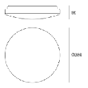 CEILING FIXTURE IP23 OLRA SMART LED 21W 2700K LIGHT FOR LIFE BLANCO 2160LM