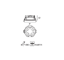 DEEP IP23 MIX FRAME 91MM WHITE