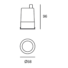 DOWNLIGHT IP23 MIX LED 10.4 LED WARM-WHITE 3000K WHITE BLACK 836