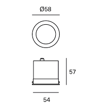 DOWNLIGHT IP54 MIX LED 6 LED NEUTRAL-WHITE 4000K WHITE BLACK 494