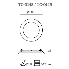 Downlight IP23 Easy Round Ø170mm LED 12.2 LED neutral-white 4000K ON-OFF White 1150LM