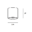 Downlight IP65 FAB GU10 8 White