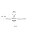 FAN IP20 HELIX LED 6W 3000K BLANCO WHITE 274LM