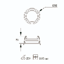 FIXED VISUAL COMFORT IP54 MIX FRAME 80MM WHITE