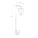 FLOOR LAMP IP20 LAMPA E14 40W IMITATION WOOD