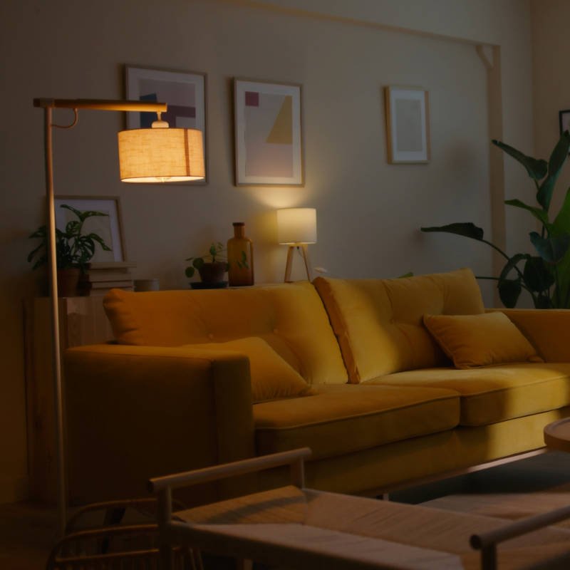 FLOOR LAMP IP20 LAMPA E14 40W IMITATION WOOD