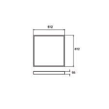 FRAME FOR SURFACE-MOUNTED VERSION