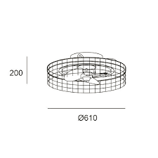 Fan IP44 BAMBU LED 30.2 TW 2700-6000K Imitation wood