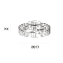 Fan IP44 BAMBU LED 30.2 TW 2700-6000K Imitation wood
