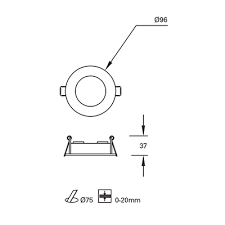 IP65 MIX FRAME 96MM WHITE
