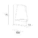 KALA Wall fixture IP44  GU10 8W Urban grey