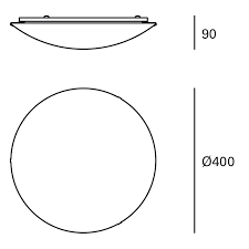 MAR - Ceiling fixture IP20 Mar LED 16.2W 3000K K White 1384lm