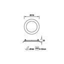 DOWNLIGHT IP23 EASY ROUND Ø170MM LED 10W 3000K BLANCO 690LM