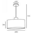 PENDANT IP20 LAMPA E27 40W IMITATION WOOD