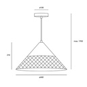 PENDANT IP20 MAYA E27 40W BLACK