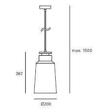 PENDANT IP20 NUBE Ø200MM METALLIC GREY