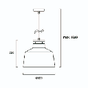 PENDANT IP20 NUBE Ø300MM BLANCO