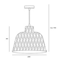 PENDANT IP20 RIBA Ø350MM E27 40W BLACK