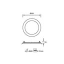 DOWNLIGHT IP23 EASY ROUND Ø225MM LED 15.5W 4000K BLANCO 1508LM