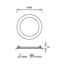 DOWNLIGHT IP23 EASY ROUND Ø295MM LED 19.7W 4000K BLANCO 1692LM