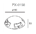 RECESSED UPLIGHTING IP65 UP LED 7.4W 3000K URBAN GREY 106LM