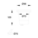 RECESSED UPLIGHTING IP65/IP67 TIDIAN Ø98MM GU10 BLACK