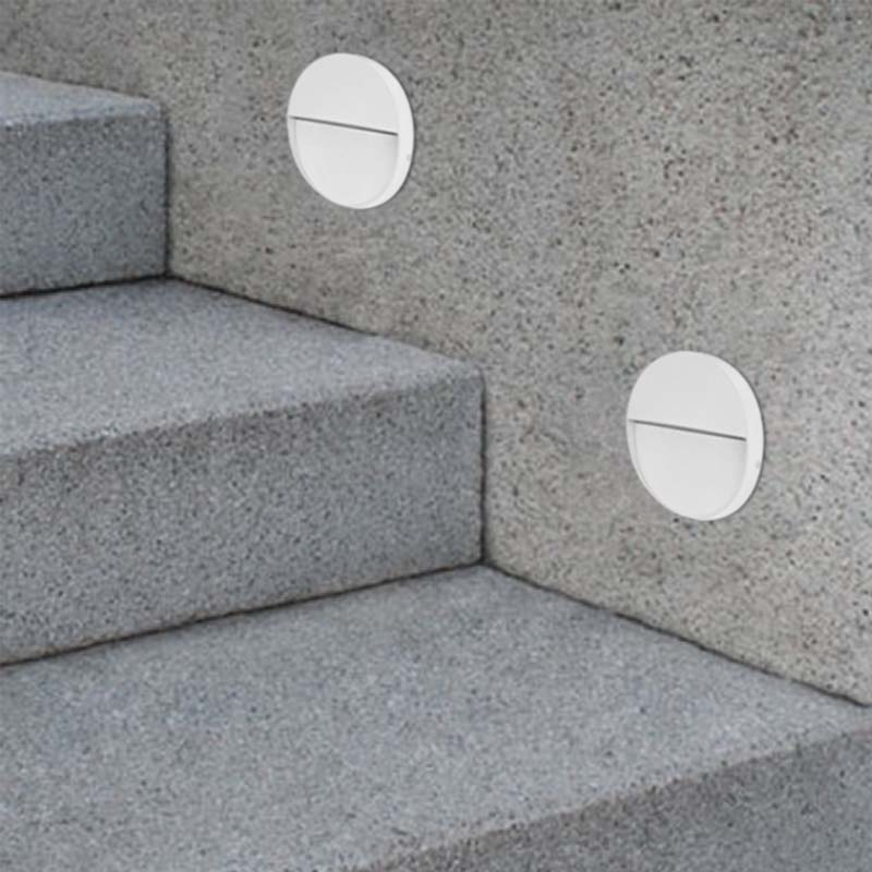Recessed wall lighting IP65 Nod Round LED  2.6W 3000K Black