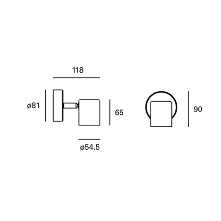 SPOTLIGHT IP20 KEEPER SIMPLE GU10 BLANCO