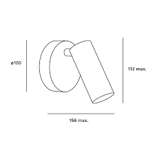 SPOTLIGHT IP20 LOGOS SINGLE LED 3.7W 3000K BLACK 282LM