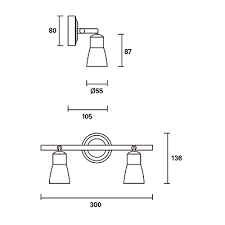 SPOTLIGHT IP20 SAFRAN DOUBLE BROWN