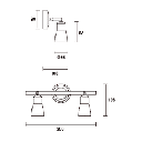 SPOTLIGHT IP20 SAFRAN DOUBLE BROWN