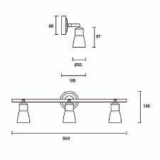 SPOTLIGHT IP20 SAFRAN TRIPLEX BROWN