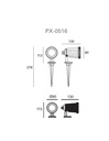 SPOTLIGHT IP65 NEO LED 4.5W 3000K BLACK 504LM
