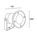 SPOTLIGHT IP65 POST GU10 GREY