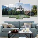 STEEL CROME PENDANT LIGHT-BALLET
